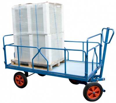 Chariot avant train pivotant 1600 X 800 mm roues pneumatiques