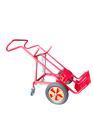 Diable 2 bouteilles avec béquille pour chantier