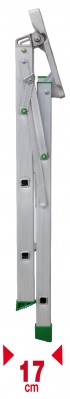 Marchepied alu pliable simple accès 4 marches