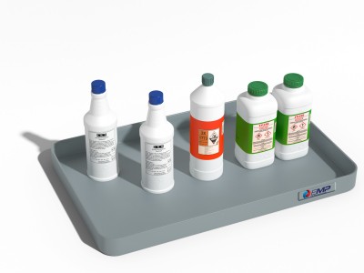 Bac pour paillasse avec caillebotis amovible 8L