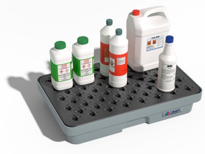 Bac pour paillasse avec caillebotis amovible 20 L
