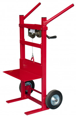 Diable élévateur, treuil auto-freiné roues CC