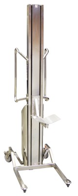 Eperon à galet + plateau V inox pour gerbeurs monomât et 300 kg