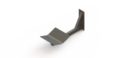 Eperon à galet + plateau V inox pour gerbeurs monomât et 300 kg
