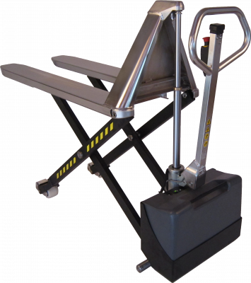 Transpalette haute levée électrique semi inox