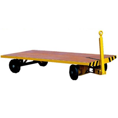 Remorque industrielle tractable sur fusées articulées 2520 x 1250 mm 1 essieu directeur