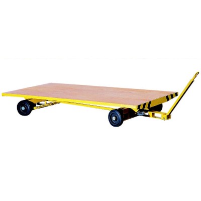 Remorque industrielle tractable sur fusées articulées 3000 x 1500 mm 2 essieux directeurs