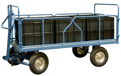 Remorque industrielle tractable 1600 x 800 mm