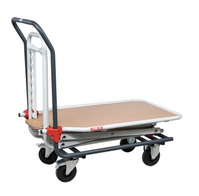 Chariot à plateau réglable en hauteur