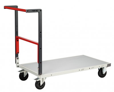 Chariot Flatpack dossier repliable 1000 x 600 mm plateau mélaminé roues CC 