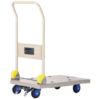 Chariot dossier repliable Prestar® avec frein plateau polypropylène