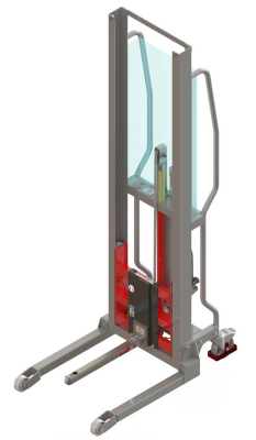 Gerbeur Levfix300 à levée manuelle avec éperon à galet inox