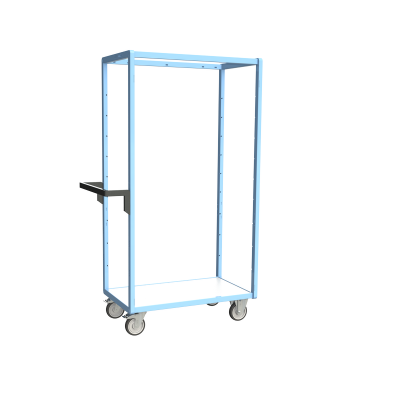 Servante multi-niveaux, plateau bois, 850 x 500 mm 