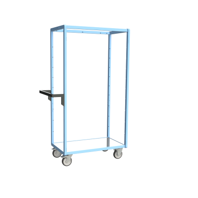Servante multi-niveaux, plateau tôle galva, 850 x 500 mm 