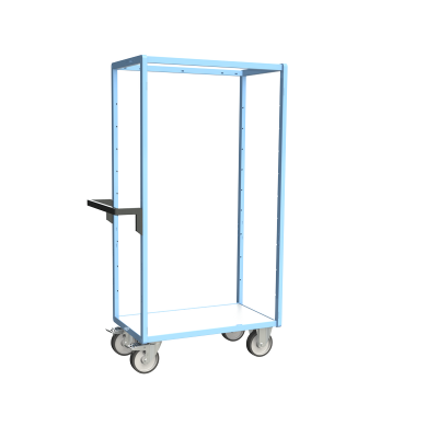 Servante multi-niveaux, plateau bois, 850 x 500 mm 
