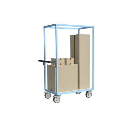Servante multi-niveaux, plateau bois, 1000 x 600 mm 