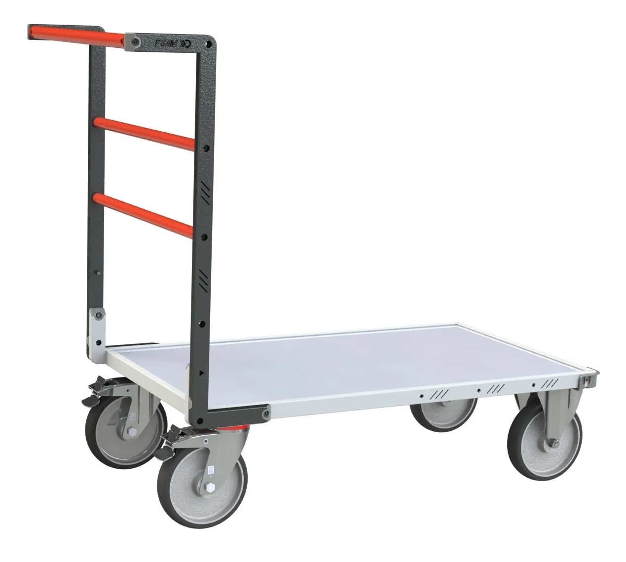 Chariots dossier fixe, plateau bois mélaminé 600 kg