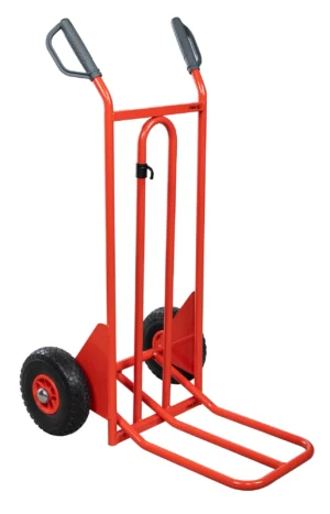 Diables poignées à garde bavette repliable 250 kg - Roues increvables