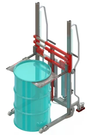 Gerbeur Lev300 à levée manuelle avec accessoire plaques inclinables, course de levée 1400 mm, 120 kg