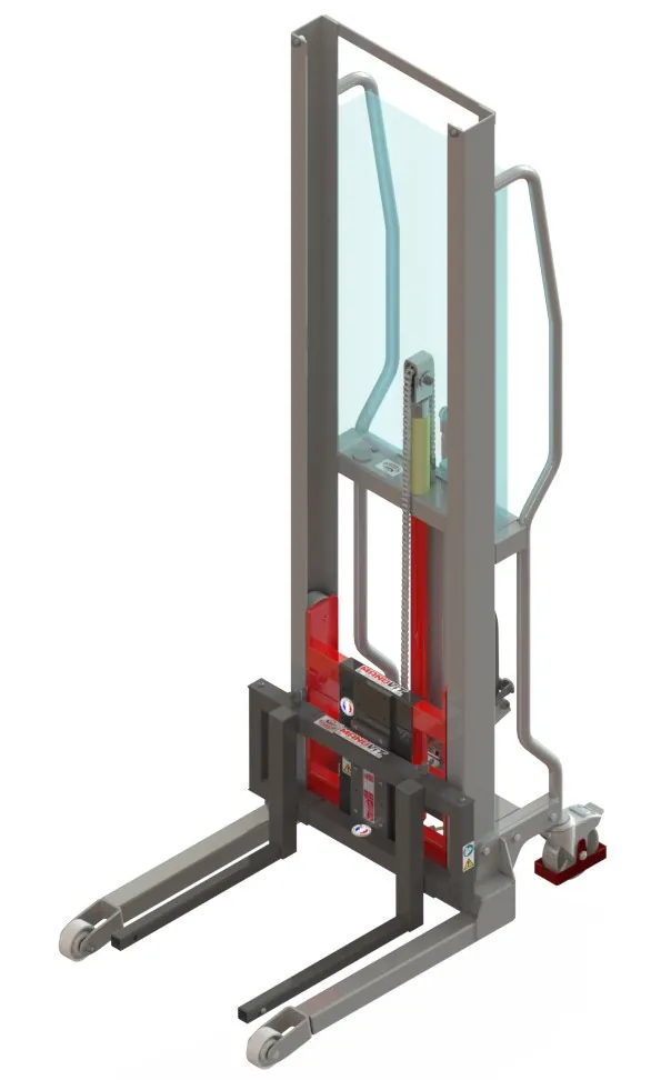 Gerbeurs Levfix à levée manuelle avec fourches coulissantes, 200 à 600 kg