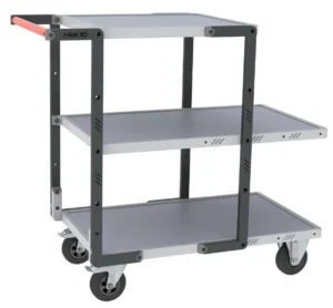 Servantes Flatpack 3 plateaux mélaminé 2 plateaux longs et 1 plateau court 250 kg